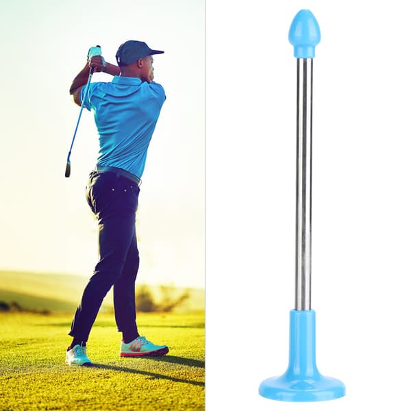 Golf Club Swing Direction Guide Indicator Tool Stretchable Golf Aids Blue