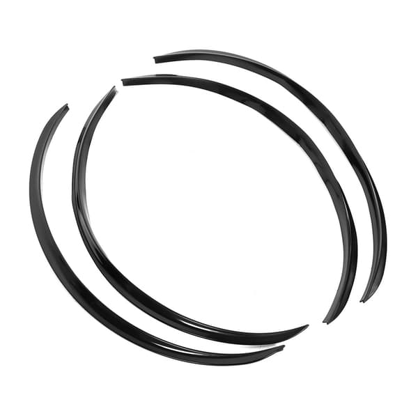 4st Wheel Eyebrow Protector Lip Trim Anti-scratch Fender Flares Universal 72cm 28.4in (Black)