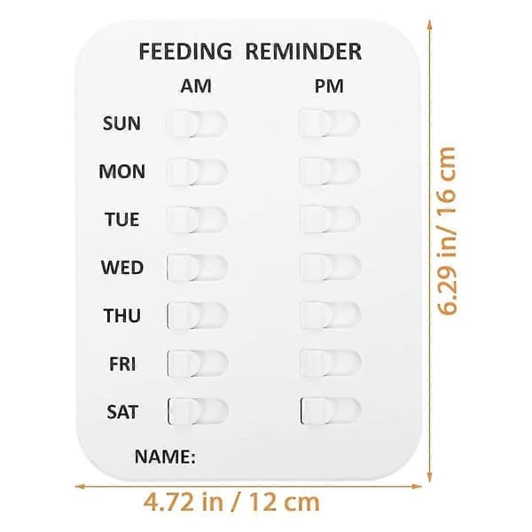 Dog Feeding Reminder, Magnetic OR Double-Sided Adhesive Application, Pet Feeding Reminder-2