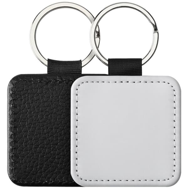 Sublimation Blank Keychains PU Keychain Pendant Heat Transfer Keychain Ornament for DIY Making