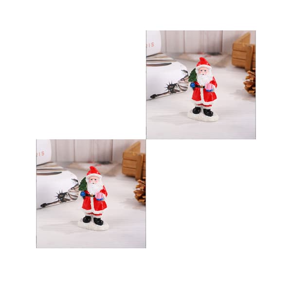 2 st Creative Jultomte Sittande Håller Julgran Hem Dekoration