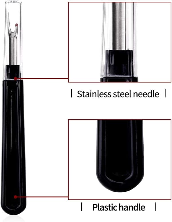 6-pack seam rippers, ergonomic grip seam rippers for sewing