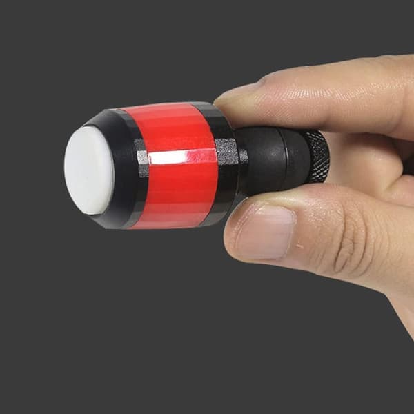 (Svart) 2 stk LED-blinklys for sykkel, aluminiumslegering