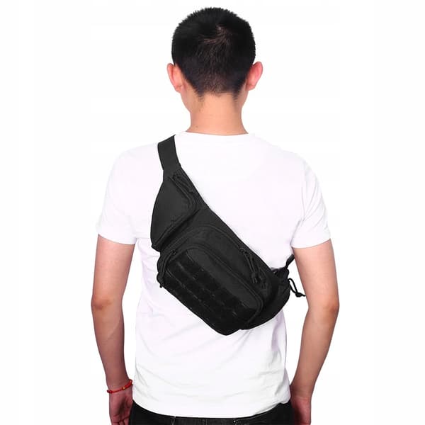 Taljetaske Udendørs 800D Oxford-Nylon Sort