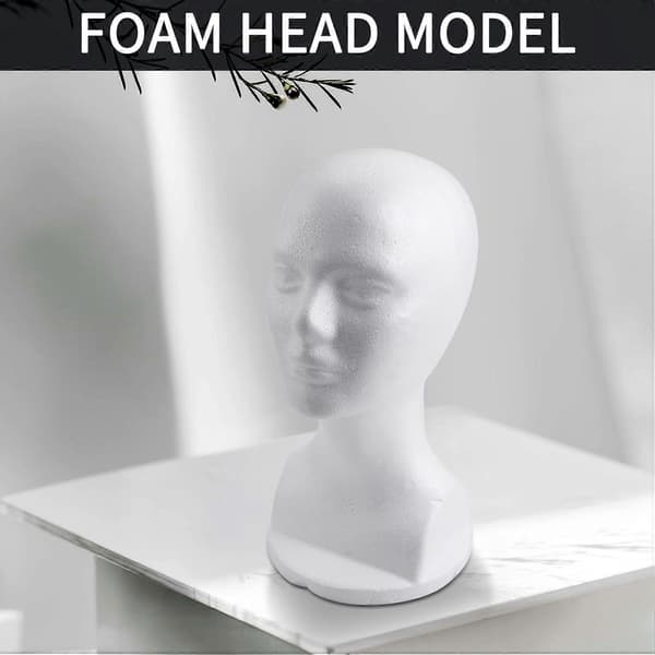 Mannequin Skummodel Briller Hat Paryk Displaystativ