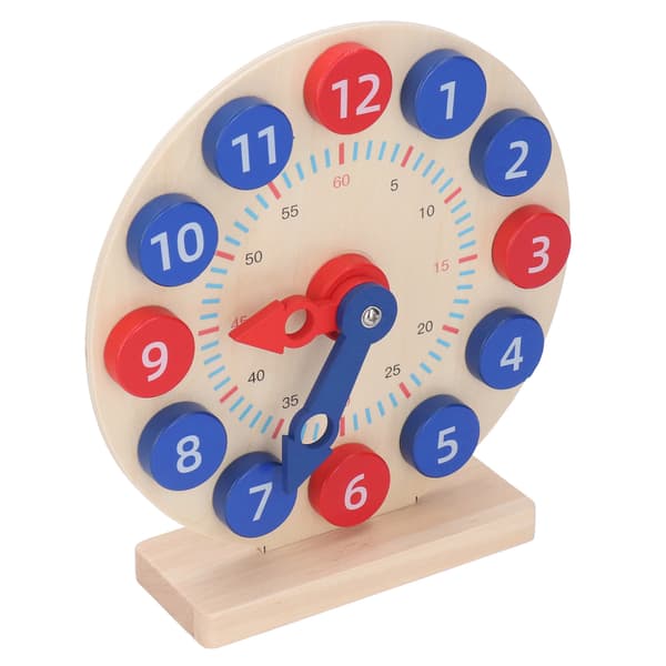 Learning Clock Time Activity Set for Kids 12-Hour Teaching Demonstration Clock Develops Time and Early Math Skills for School
