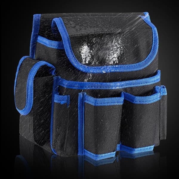 Professional Tool Bag, Adjustable Tool Holder Belt Pouch, Tool Pouch, Electrician Tool Belt, Tool Belt for Carpenters (Red)