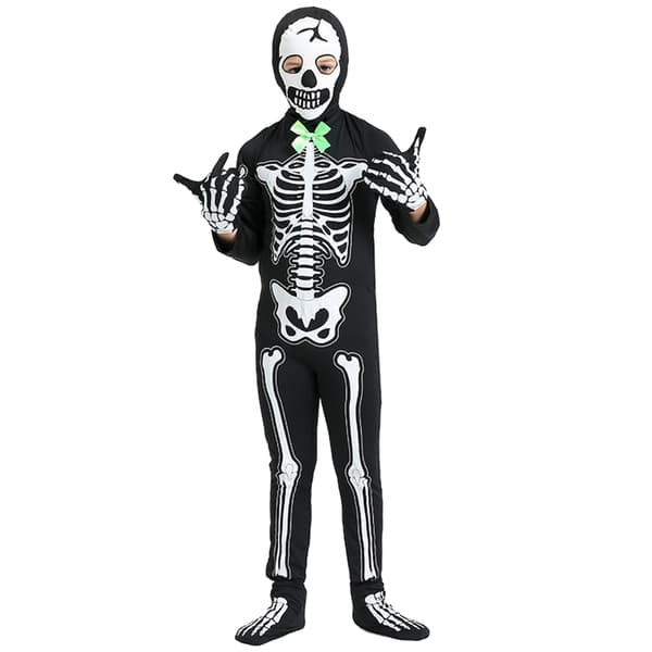 Skelettdräkt Självlysande Barn Halloween Overall L L
