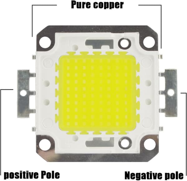 100W LED-chiplampa Varmvit Hög Effekt Energisparande (5-pack)
