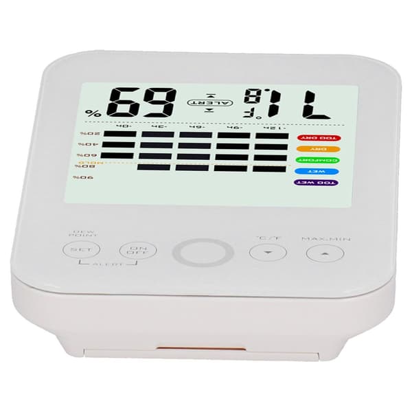 Touch Screen Thermohygrometer Electronic Digital Wall Mounted KLB