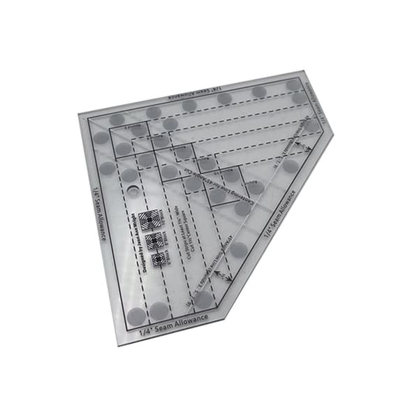 Sewing Drawing Template Diamond Shape Acrylic Stencil Ruler Guide Free Motion DIY Quilting Sewing Tool with Grid 1 1