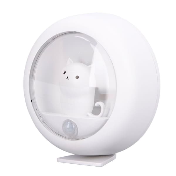 LED-natlampe med bevægelsessensor Kat USB-opladning KLB