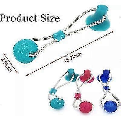 Multifunctional Pet Molar Bite Toy, 2024 Upgraded Interactive Rope Toys Blue blue