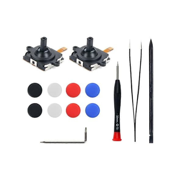 Game Controller Joystick Compatible with Quest 2 Disassembly Tool Set Thumb Grips Left/Right Re