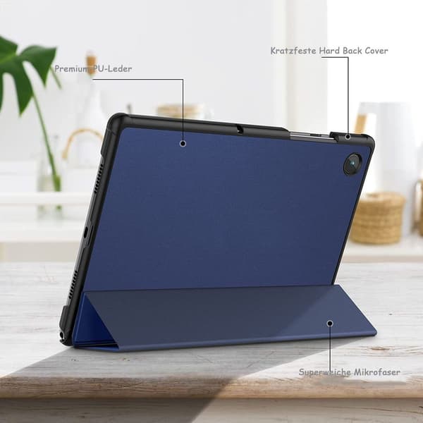 Fodral för Samsung Galaxy Tab A8 2021, ultratunt PU-läder med stativfunktion