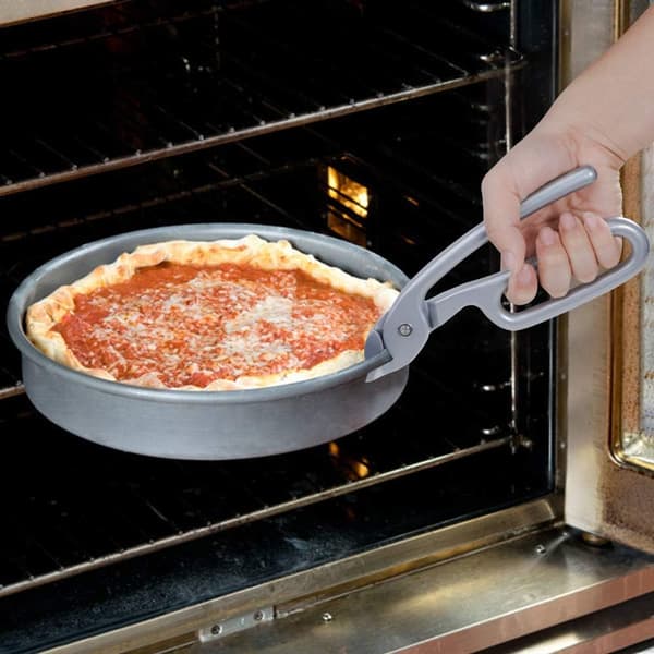 Pizzapannegriper for dype pizzapanner, kraftig støpt aluminium P