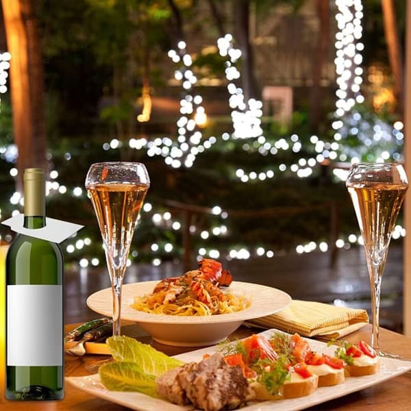 Wine Cellar Labels, 400 Pieces Wine Cellar Labels (White)