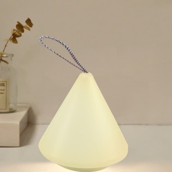 LED 10-level Dimmable Night Light Remote Control Rechargeable Portable Lamp Bedroom Outdoor Camping USB Charging Night Light (Warm Light Switch)