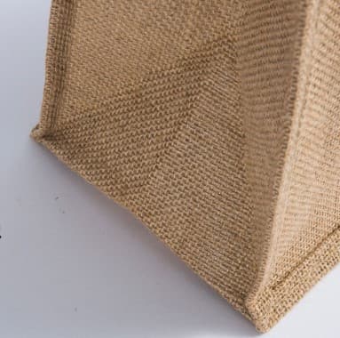 Jute-handlepose, kvadratisk B25*H25*D18cm brun bomullsrem