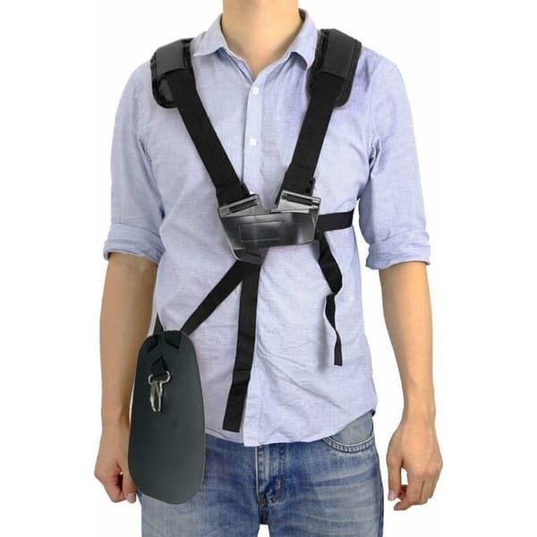 Double Shoulder Strap for Lawn Mower - Adjustable Shoulder Strap with Durable Nylon Strap for Brush Cutter or Gardening