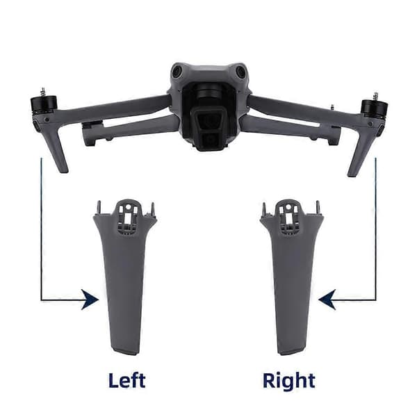 For Air 3 Drone Repair Part Left and Right Front Arm Tripod Replacement Landing Gear Grey Grey
