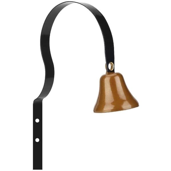 Doorbell Wall Mounted Metal Shopkeeper Pet Training Bell Black 40mm