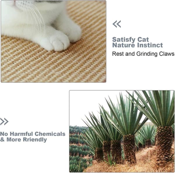 Cat Scratch Mat, Cat Scratch Mat Woven Rope Natural Sisal N