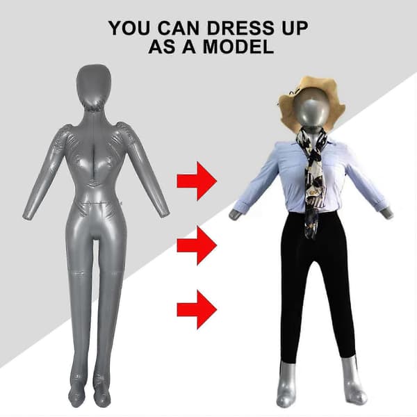 Inflatable Full Body Female Model with Arms Mannequin Shop Window Prop