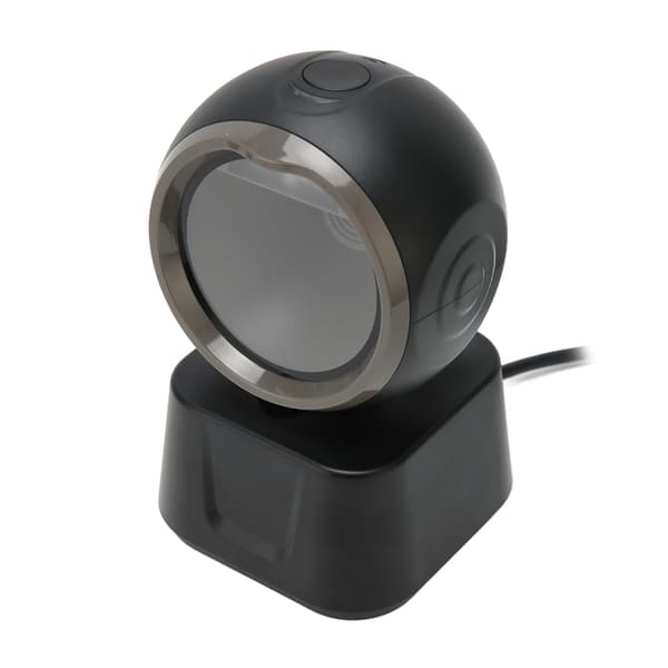 Desktop Barcode Scanner High Speed LED Indicator Prompt Tones Large Window Barcode Reader for Market Bank Store