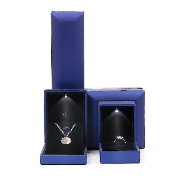 Jewelry Gift Box with LED Light, Jewelry Boxes for Ring, Earring