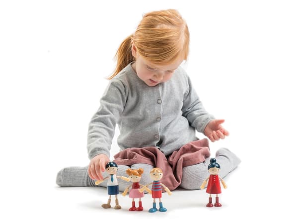Dukkefamilie Bøyelig - Tender Leaf Toys multifärg