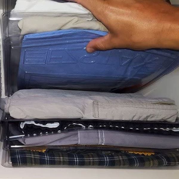 10-pack T-shirt Folding Board for Wardrobe Organization