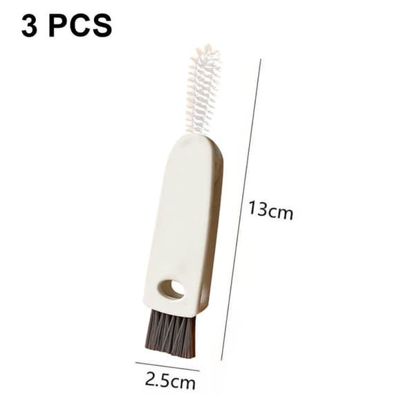 3-in-1 pullonkaulan puhdistusharja, 3 pullon nännin puhdistus valkoinen KLB