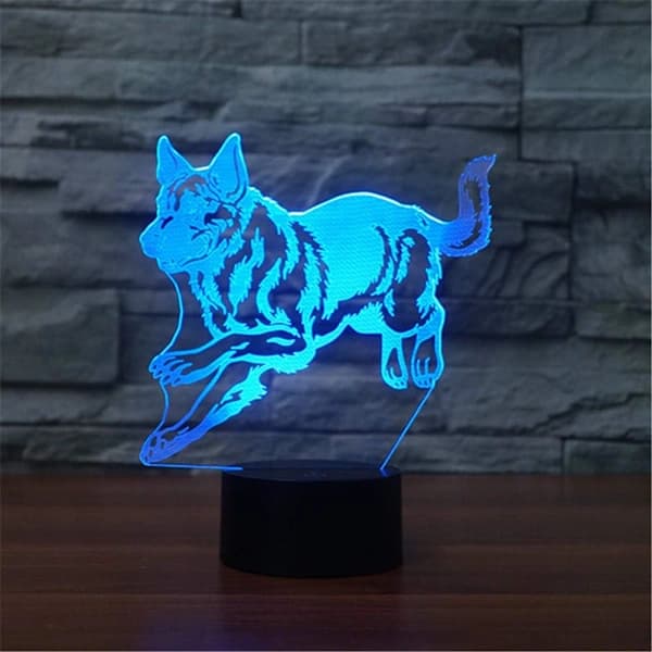 Schäfer 3D LED Optisk Illusion Sensor Nattlampa med