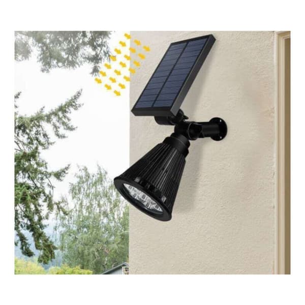 Solar Garden Spotlight Foldable IP65 Waterproof Solar LED Lamp for Outdoor Use (7 balls, warm light)