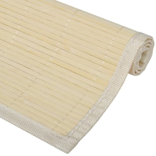 vidaXL 6 bambu-pöytätablettia 30 x 45 cm luonnonväri Beige beige