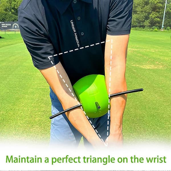 The Connector Golf Training Aid - Golf Swing Trainer Ball & Alignment Rod, Improves Swing Mechanics & Precision D D