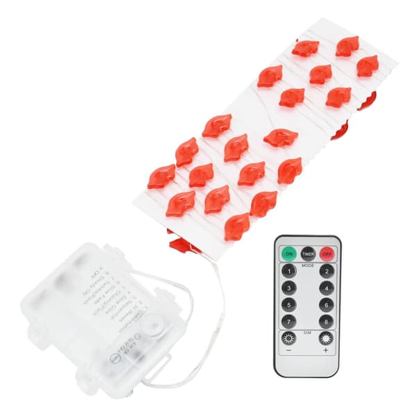 Leppeformede 30 LED-lyslenker 3 meter kobbertrådlys for KLB