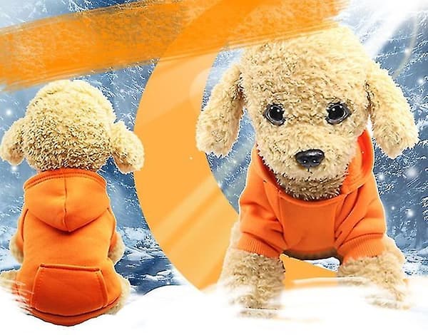 Kat- og hundetøj, sportstøj til kæledyr, tilbehør til kæledyr (orange, M)