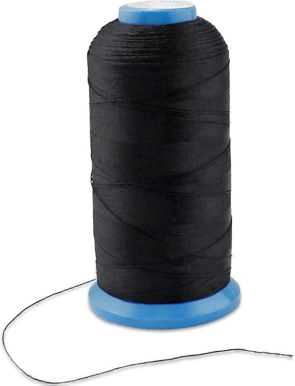 Kraftig Nylon Overlock Sytråd (Sort)