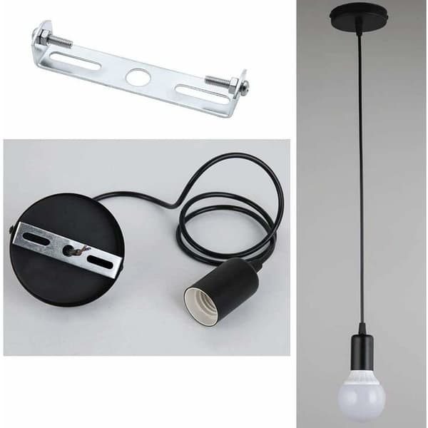 4 dele loftarmaturholder 105 mm pendelarmaturtilbehør loftroset loftlampe bundplade