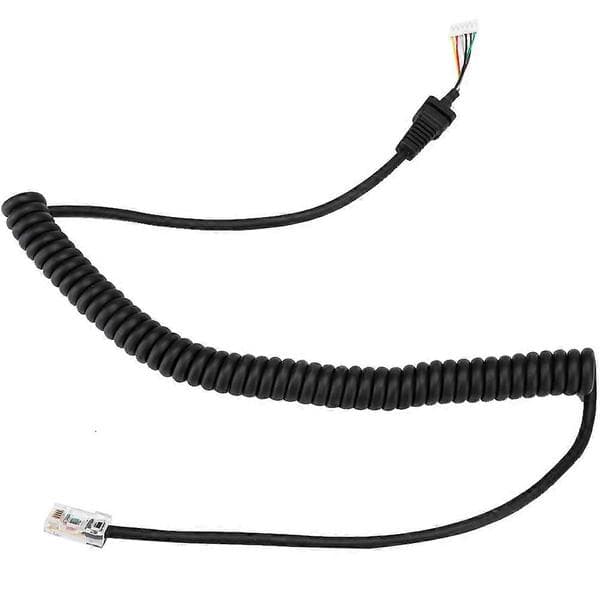 Replacement Microphone Cable for Yaesu, Compatible with Yaesu MH-36 MH-42 MH-48 Series Hand Microphones, High-Quality Spring Coiled Anti-Pull Design