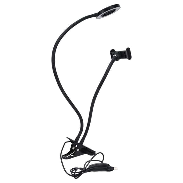 Justerbar multifunksjonell USB-selfie-ringlampe for mobiltelefoner KLB