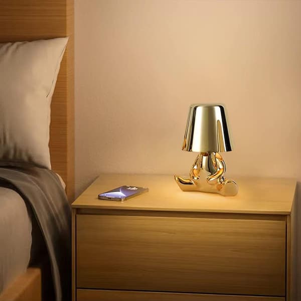 Bordlampe Dimbar LED Touch Kontroll Bordlampe Trådløs USB R