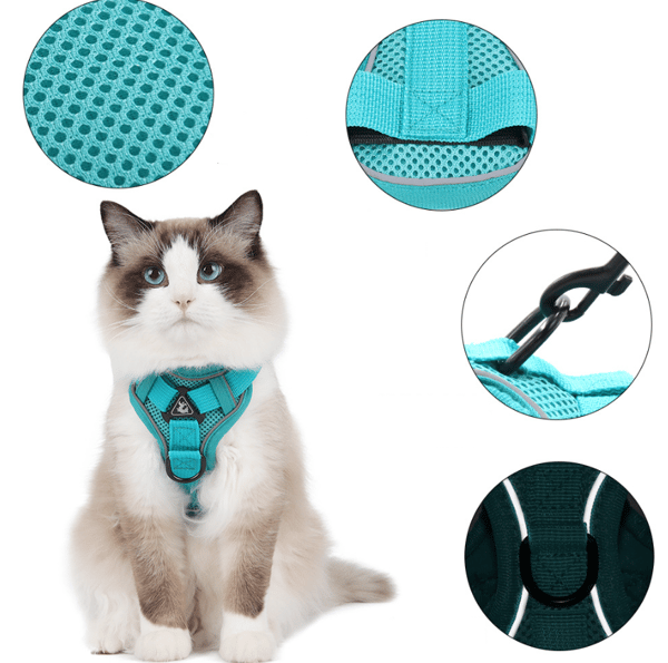 Café, S-True Love Dog Harness No-Pull Front Clip Vest Adjustable