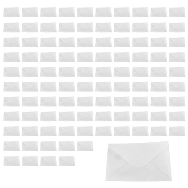 100 st transparenta kuvert av sulfursyrapapper, används för förvaring av vykort/DIY-kort, bröllopsinbjudningar, presentförpackningar