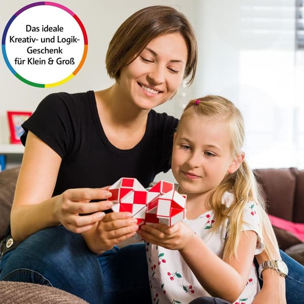 Cubixs Magic Snake - 24 blokke, gul KLB