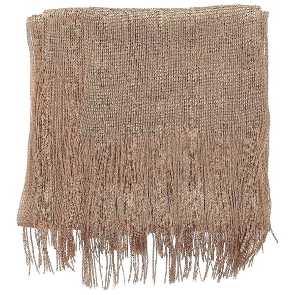 Golden Polyester Silk Shawl Wedding Accessory Elegant Style Wrinkle-Free Multifunctional 1 Set