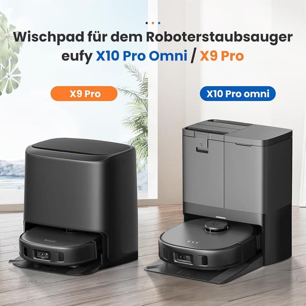 Erstatningsmoppeklude til Eufy X10 Pro Omni/X9 Pro Robotstøvsuger