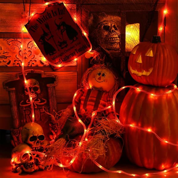 36 LED Halloween-valosarjat, oranssi orange